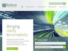 Tablet Screenshot of barbicaninsurance.com